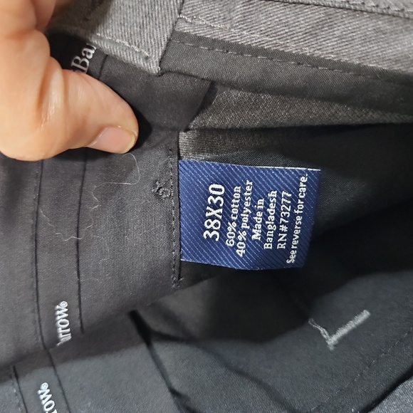 Croft&Barrow Mens Pants Gray Size 38x30 Classic Fit. Office, Church, Court, - Picture 6 of 7